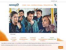 Tablet Screenshot of mucosolvan.de